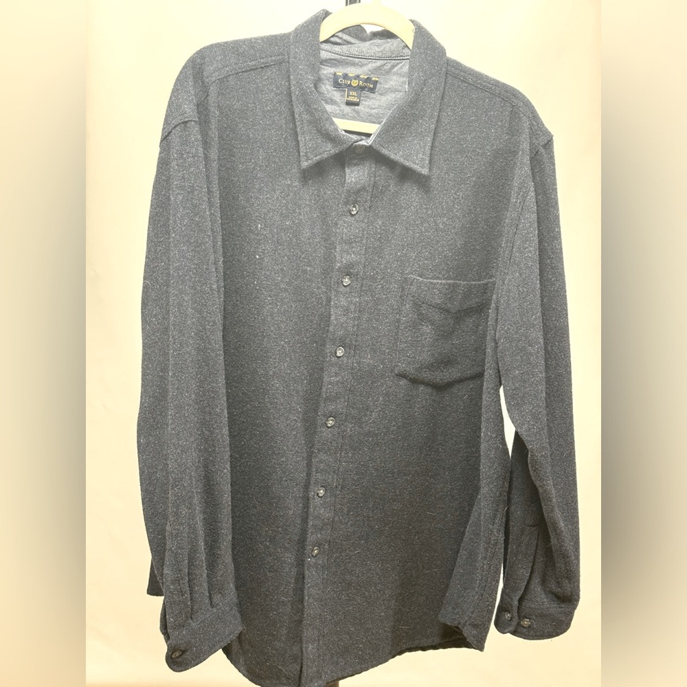 Men’s Club Room XXL wool blend shirt jacket button up